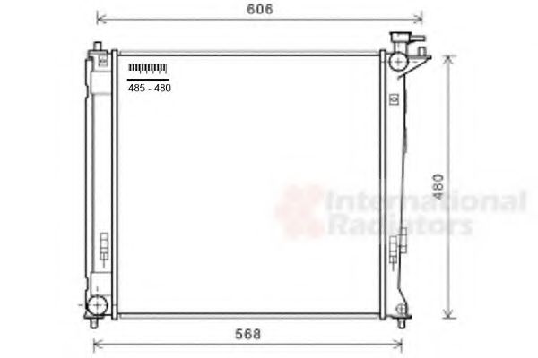 Imagine Radiator, racire motor VAN WEZEL 82002284