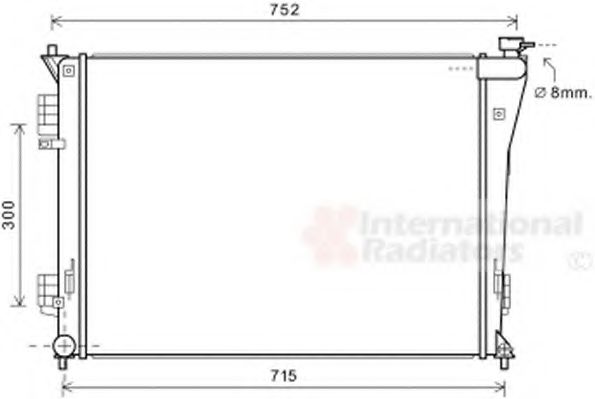 Imagine Radiator, racire motor VAN WEZEL 82002304