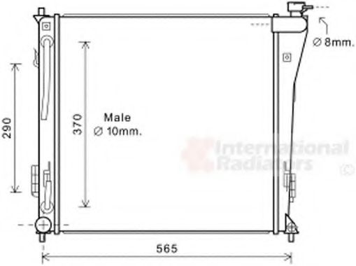 Imagine Radiator, racire motor VAN WEZEL 82002305