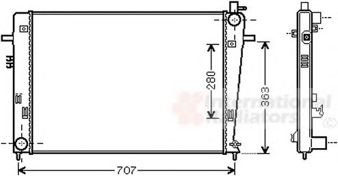 Imagine Radiator, racire motor VAN WEZEL 82002328