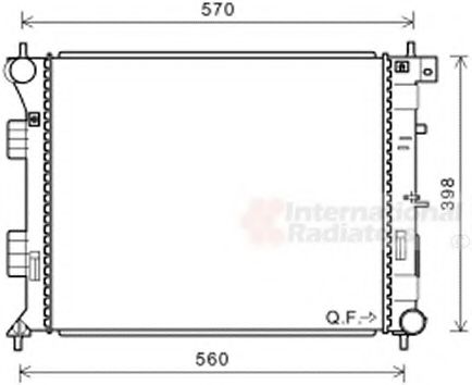 Imagine Radiator, racire motor VAN WEZEL 82002338