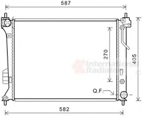 Imagine Radiator, racire motor VAN WEZEL 82002428