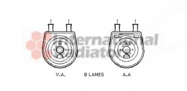 Imagine Radiator ulei, ulei motor VAN WEZEL 82003155