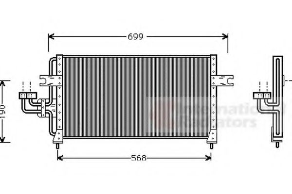 Imagine Condensator, climatizare VAN WEZEL 82005040