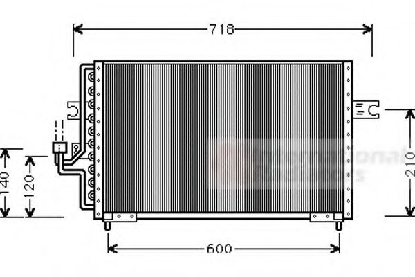 Imagine Condensator, climatizare VAN WEZEL 82005042