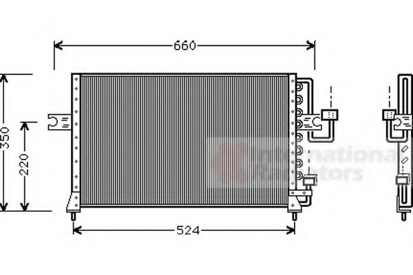 Imagine Condensator, climatizare VAN WEZEL 82005045