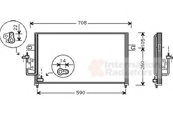 Imagine Condensator, climatizare VAN WEZEL 82005057