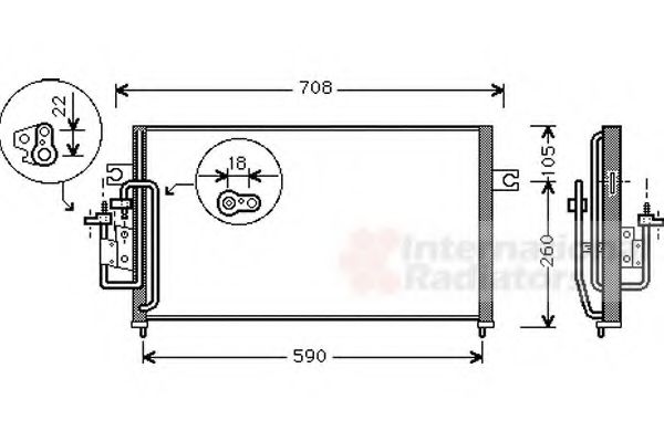 Imagine Condensator, climatizare VAN WEZEL 82005059