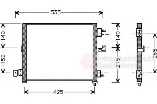 Imagine Condensator, climatizare VAN WEZEL 82005062