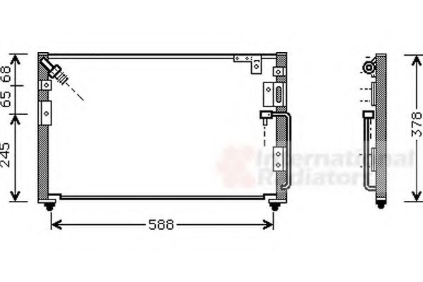 Imagine Condensator, climatizare VAN WEZEL 82005079