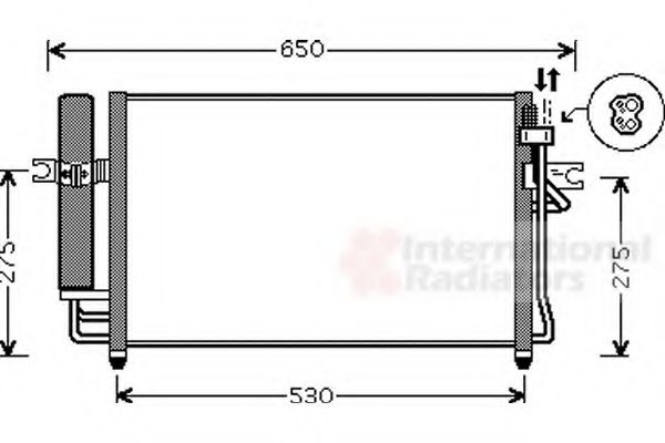 Imagine Condensator, climatizare VAN WEZEL 82005087