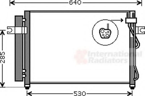 Imagine Condensator, climatizare VAN WEZEL 82005195