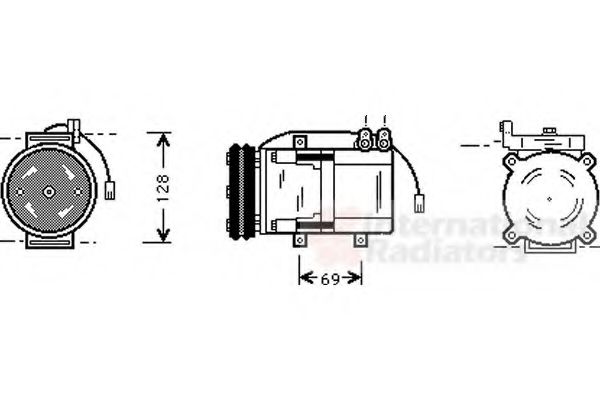 Imagine Compresor, climatizare VAN WEZEL 8200K063