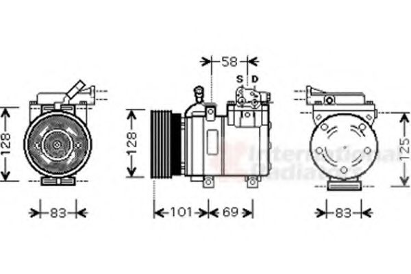 Imagine Compresor, climatizare VAN WEZEL 8200K159