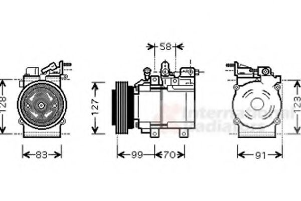 Imagine Compresor, climatizare VAN WEZEL 8200K160