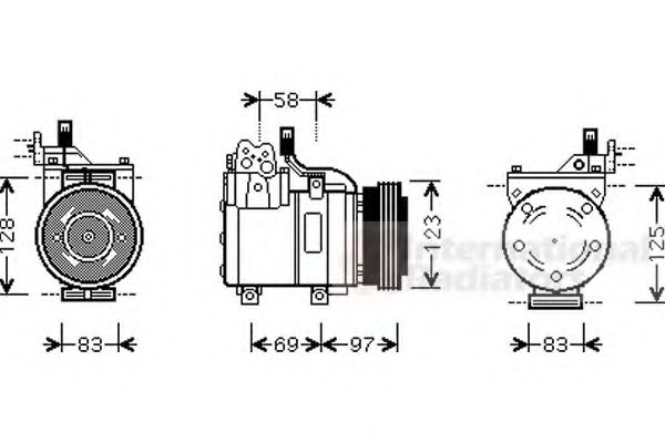 Imagine Compresor, climatizare VAN WEZEL 8200K198