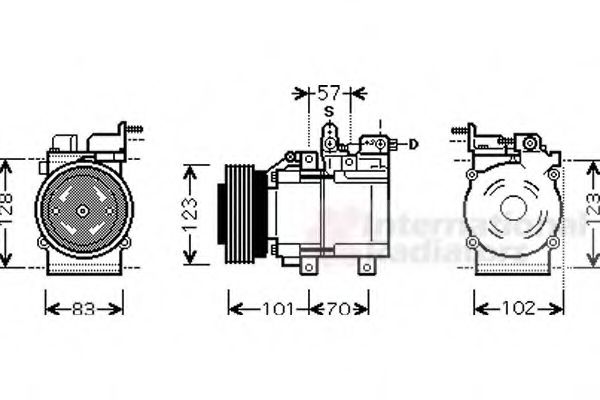 Imagine Compresor, climatizare VAN WEZEL 8200K209