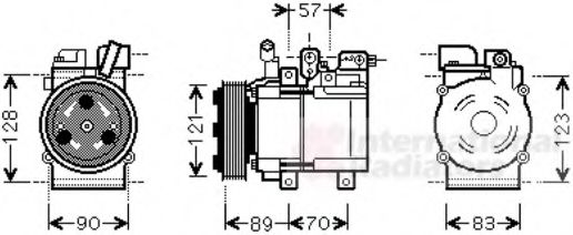 Imagine Compresor, climatizare VAN WEZEL 8200K257