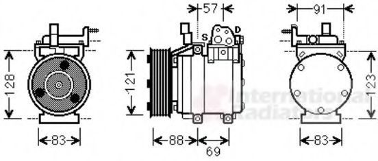 Imagine Compresor, climatizare VAN WEZEL 8200K258