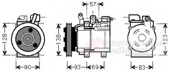 Imagine Compresor, climatizare VAN WEZEL 8200K259