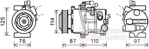 Imagine Compresor, climatizare VAN WEZEL 8200K301