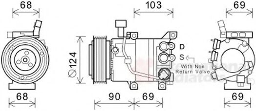 Imagine Compresor, climatizare VAN WEZEL 8200K421