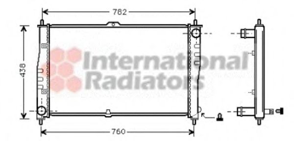 Imagine Radiator, racire motor VAN WEZEL 83002018