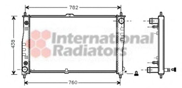 Imagine Radiator, racire motor VAN WEZEL 83002019