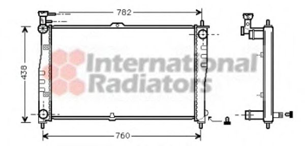 Imagine Radiator, racire motor VAN WEZEL 83002020