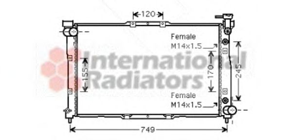 Imagine Radiator, racire motor VAN WEZEL 83002040