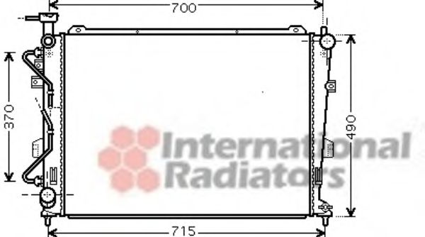 Imagine Radiator, racire motor VAN WEZEL 83002106