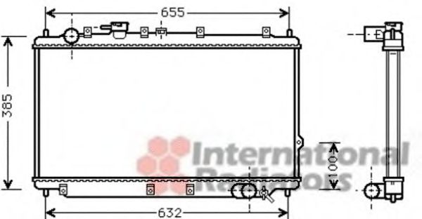 Imagine Radiator, racire motor VAN WEZEL 83002114