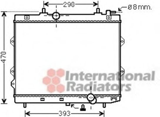 Imagine Radiator, racire motor VAN WEZEL 83002129