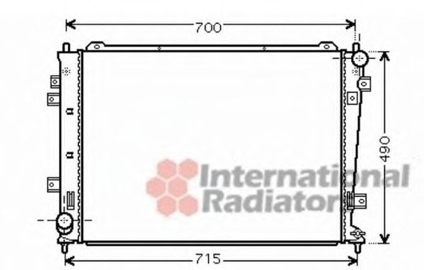 Imagine Radiator, racire motor VAN WEZEL 83002162