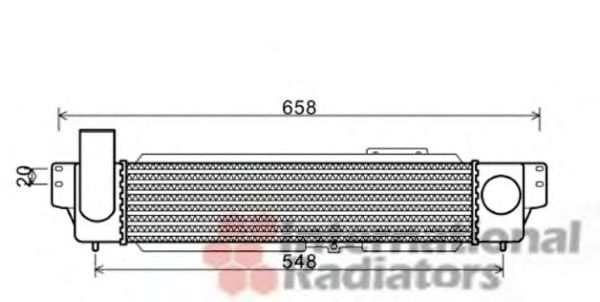 Imagine Intercooler, compresor VAN WEZEL 83004140