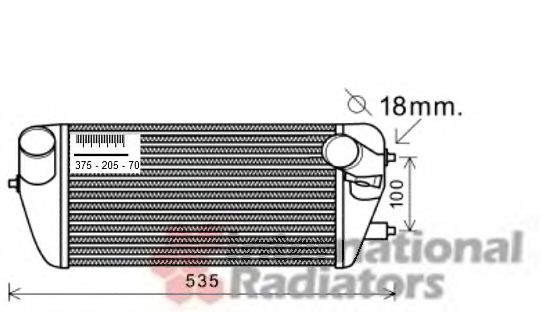 Imagine Intercooler, compresor VAN WEZEL 83004142