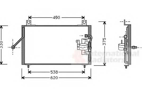 Imagine Condensator, climatizare VAN WEZEL 83005003