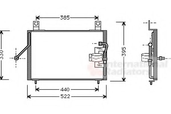 Imagine Condensator, climatizare VAN WEZEL 83005004