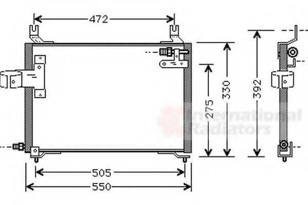 Imagine Condensator, climatizare VAN WEZEL 83005006