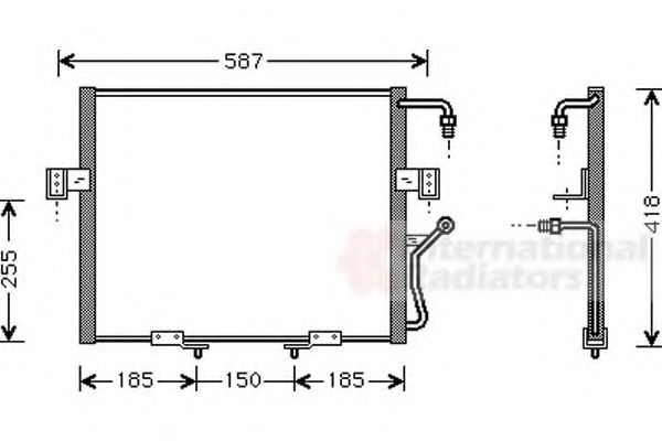 Imagine Condensator, climatizare VAN WEZEL 83005011