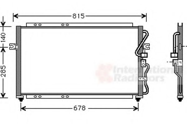 Imagine Condensator, climatizare VAN WEZEL 83005014