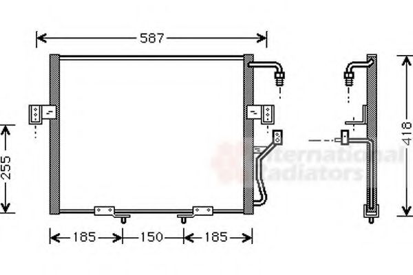 Imagine Condensator, climatizare VAN WEZEL 83005015