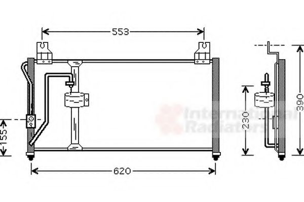 Imagine Condensator, climatizare VAN WEZEL 83005027