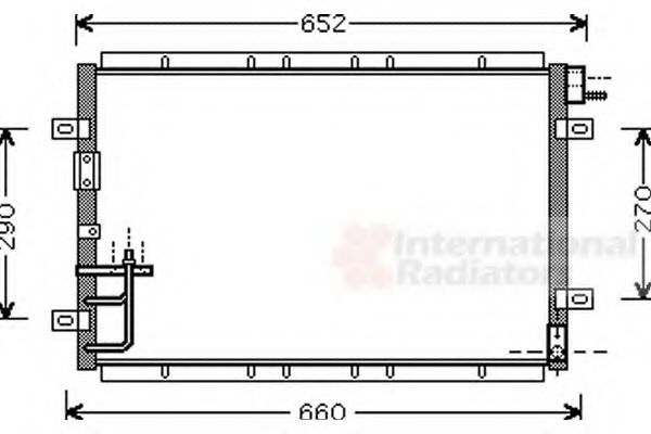 Imagine Condensator, climatizare VAN WEZEL 83005030