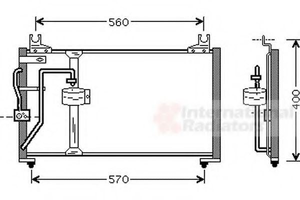 Imagine Condensator, climatizare VAN WEZEL 83005062