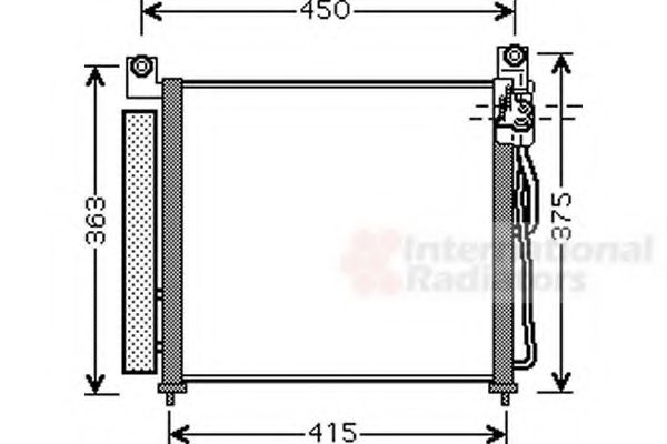 Imagine Condensator, climatizare VAN WEZEL 83005065