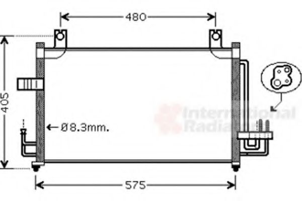 Imagine Condensator, climatizare VAN WEZEL 83005068