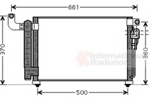 Imagine Condensator, climatizare VAN WEZEL 83005082