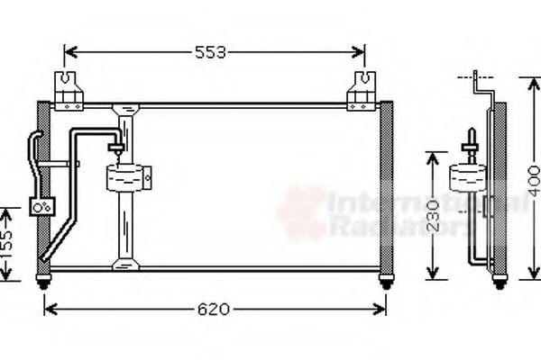 Imagine Condensator, climatizare VAN WEZEL 83005094