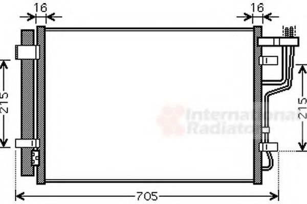 Imagine Condensator, climatizare VAN WEZEL 83005102